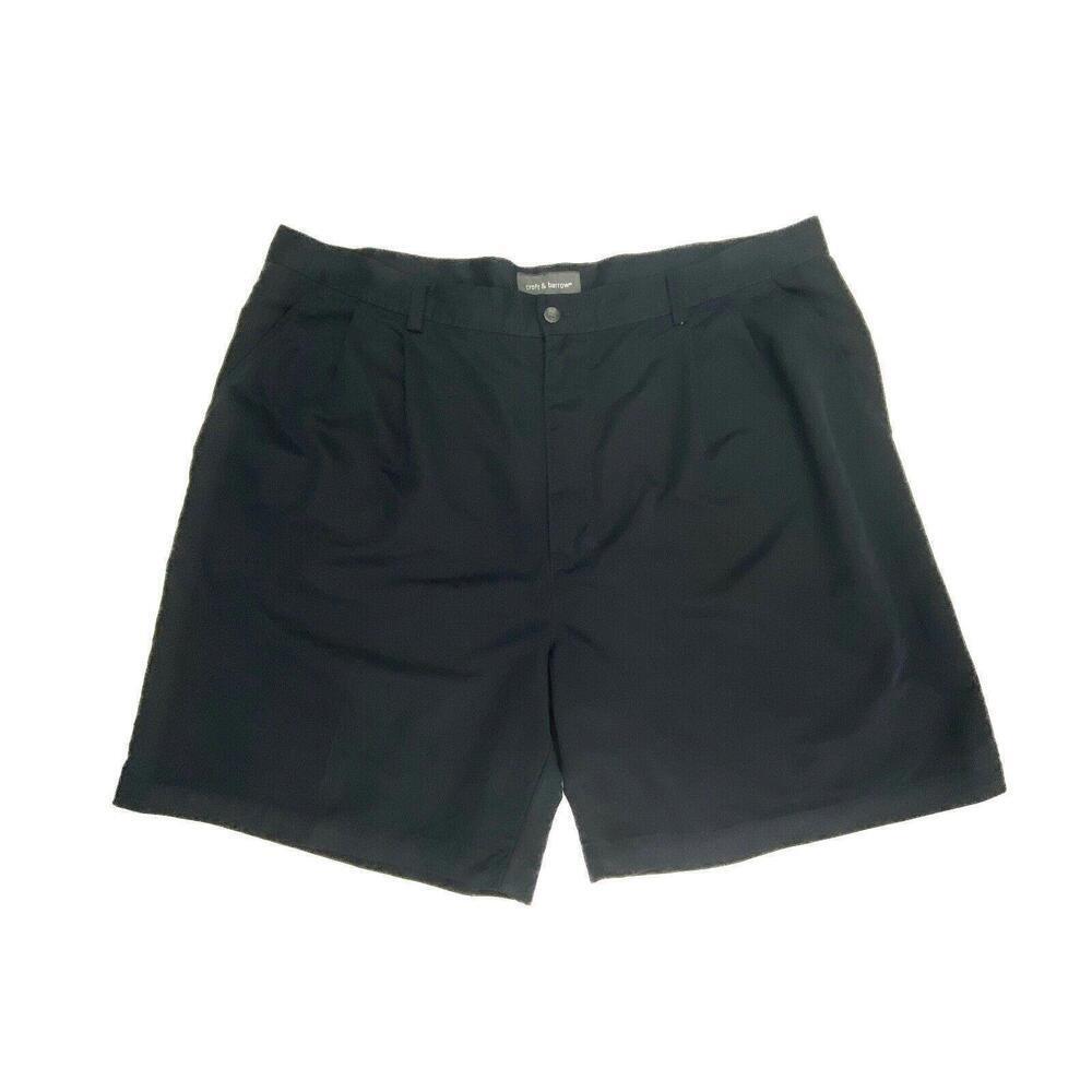 Croft & Barrow Pleated 7" Inseam Men's size 42 Navy‎ Blue Chino Shorts